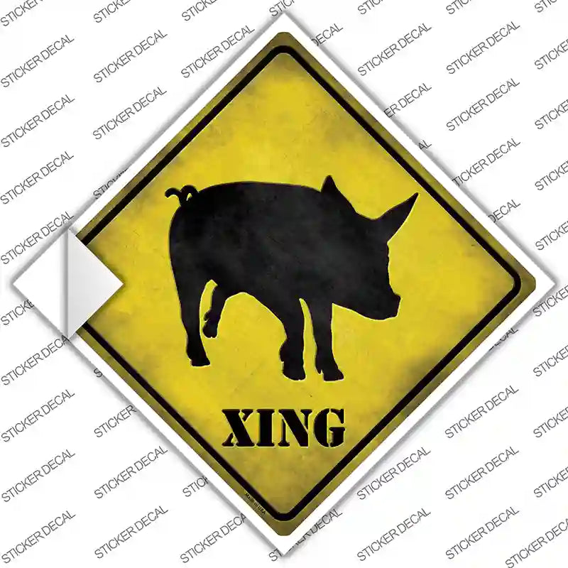 Pig Xing Novelty Diamond Sticker Decal
