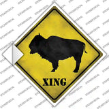 Buffalo Xing Novelty Diamond Sticker Decal