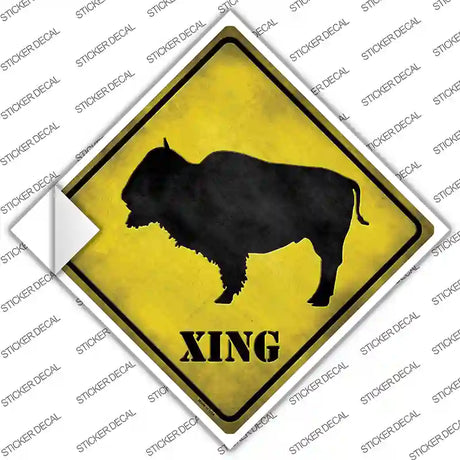 Buffalo Xing Novelty Diamond Sticker Decal