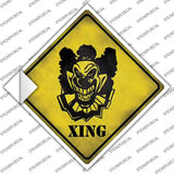 Clown Killer Xing Novelty Diamond Sticker Decal