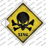 Skull Xing Novelty Diamond Sticker Decal