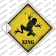 Frog Xing Novelty Diamond Sticker Decal