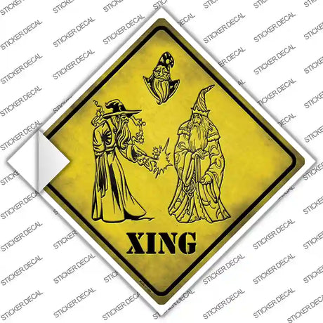Wizards Xing Novelty Diamond Sticker Decal