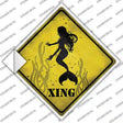 Mermaids Xing Novelty Diamond Sticker Decal