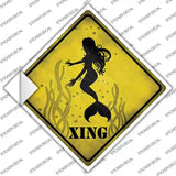 Mermaids Xing Novelty Diamond Sticker Decal