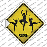 Ballerina Xing Novelty Diamond Sticker Decal