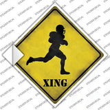 Football Xing Novelty Diamond Sticker Decal