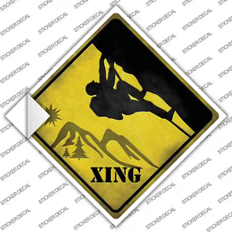 Climbing Xing Novelty Diamond Sticker Decal