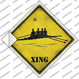 Kayak Racing Xing Novelty Diamond Sticker Decal
