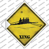Kayak Racing Xing Novelty Diamond Sticker Decal