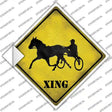 Harness Racing Xing Novelty Diamond Sticker Decal