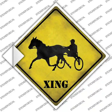Harness Racing Xing Novelty Diamond Sticker Decal
