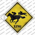 Horse Racing Xing Novelty Diamond Sticker Decal