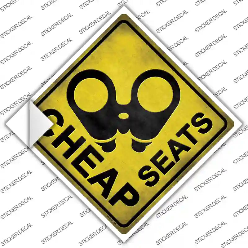 Cheap Seats Novelty Diamond Sticker Decal