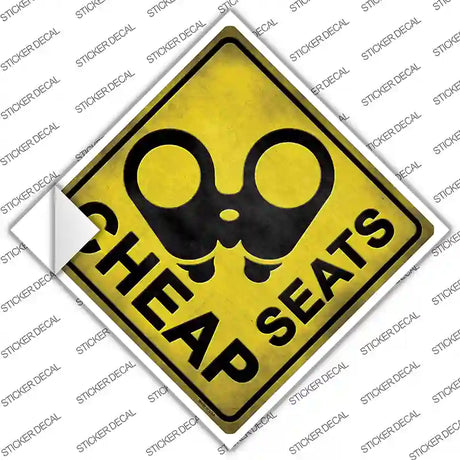 Cheap Seats Novelty Diamond Sticker Decal