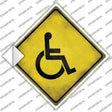 Handicap Novelty Diamond Sticker Decal