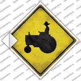 Tractor Novelty Diamond Sticker Decal