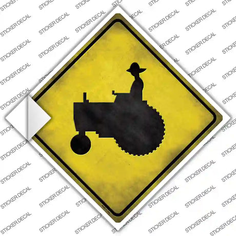 Tractor Novelty Diamond Sticker Decal