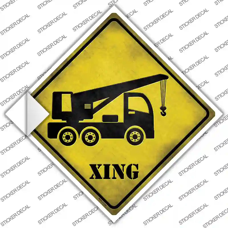 Crane Xing Novelty Diamond Sticker Decal