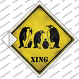 Penguin Xing Novelty Diamond Sticker Decal