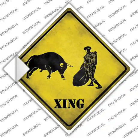 Bullfight Xing Novelty Diamond Sticker Decal