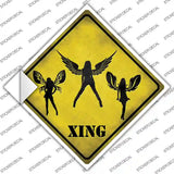 Angels Xing Novelty Diamond Sticker Decal