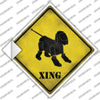 Robot Dog Xing Novelty Diamond Sticker Decal