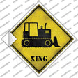 Crawler Tractor Xing Novelty Diamond Sticker Decal