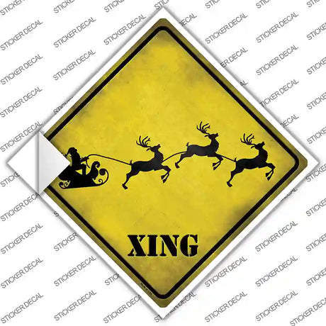 Santa Xing Novelty Diamond Sticker Decal
