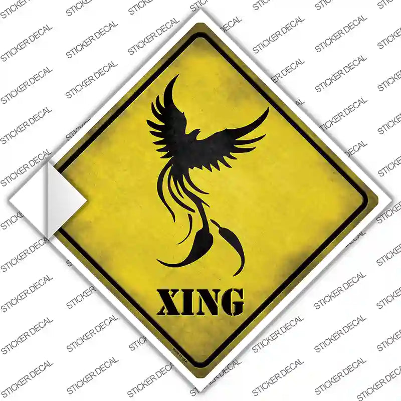 Phoenix Xing Novelty Diamond Sticker Decal