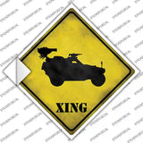 Truck Mounted Weapon Xing Novelty Diamond Sticker Decal