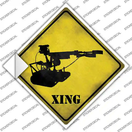 Robotic Bomb Disposal Unit Xing Novelty Diamond Sticker Decal