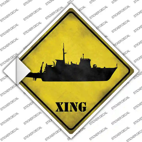 Destroyer Xing Novelty Diamond Sticker Decal