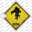 Soldier Carrying Wounded Xing Novelty Diamond Sticker Decal