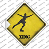 Figure Skater Xing Novelty Diamond Sticker Decal
