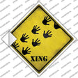 Handprints Xing Novelty Diamond Sticker Decal