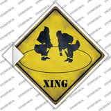 Sumo Ring Xing Novelty Diamond Sticker Decal