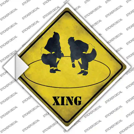 Sumo Ring Xing Novelty Diamond Sticker Decal