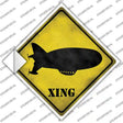 Modern Dirigible Xing Novelty Diamond Sticker Decal