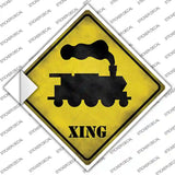 Train Xing Novelty Diamond Sticker Decal