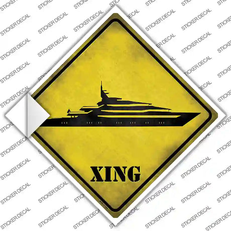 Yacht Xing Novelty Diamond Sticker Decal