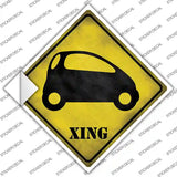 Smart Car Xing Novelty Diamond Sticker Decal