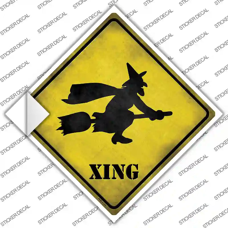 Simple Witch Xing Novelty Diamond Sticker Decal