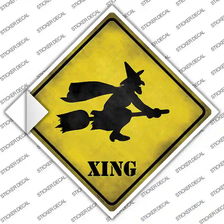 Simple Witch Xing Novelty Diamond Sticker Decal