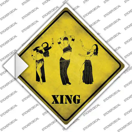 Belly Dancers Xing Novelty Diamond Sticker Decal