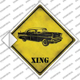 Classic 57 Chevy Xing Novelty Diamond Sticker Decal