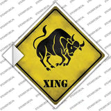 Taurus Zodiac Animal Xing Novelty Diamond Sticker Decal
