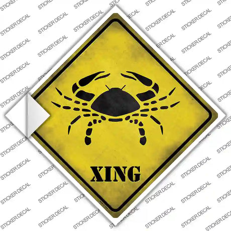 Cancer Zodiac Animal Xing Novelty Diamond Sticker Decal