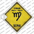 Virgo Zodiac Symbol Xing Novelty Diamond Sticker Decal