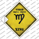 Virgo Zodiac Symbol Xing Novelty Diamond Sticker Decal
